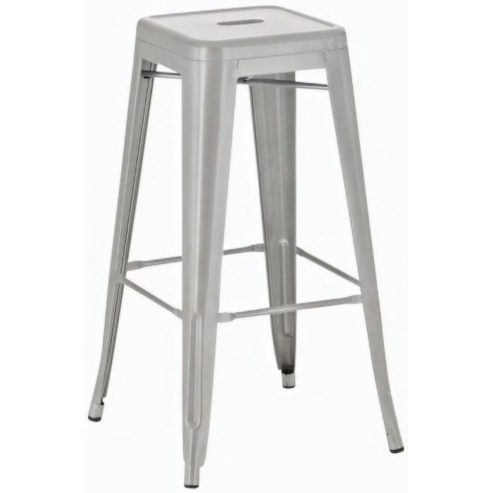 2er Set Barhocker HLO-CP21 ~ silber