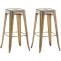 2er Set Barhocker HLO-CP21 V2 ~ gold