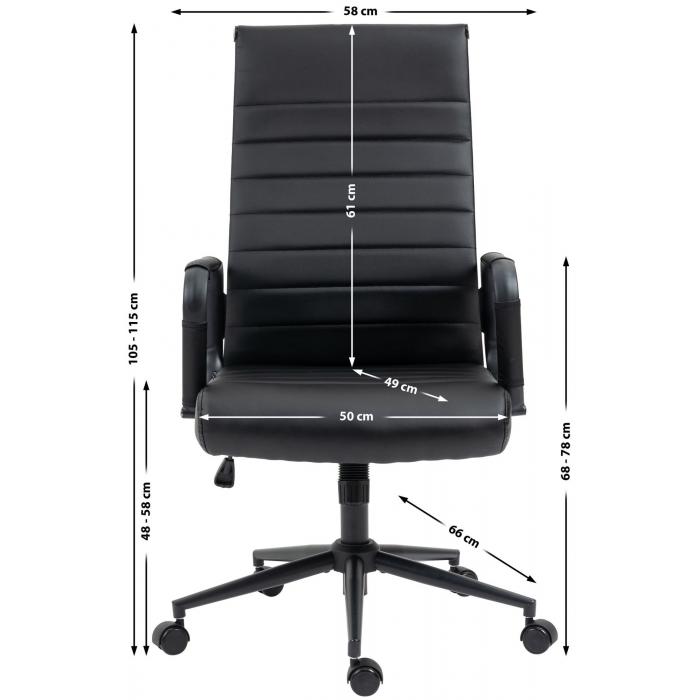 Brostuhl HLO-CP15 ~ schwarz/schwarz