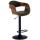 Barhocker HLO-CP267 B Kunstleder ~ walnuss/schwarz