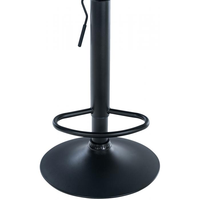 Barhocker HLO-CP267 B Kunstleder ~ schwarz/grau