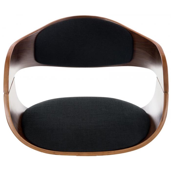 Barhocker HLO-CP267 B Stoff ~ walnuss/schwarz
