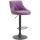 Barhocker HLO-CP30 Kunstleder schwarz ~ lila