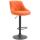 Barhocker HLO-CP30 Kunstleder schwarz ~ orange