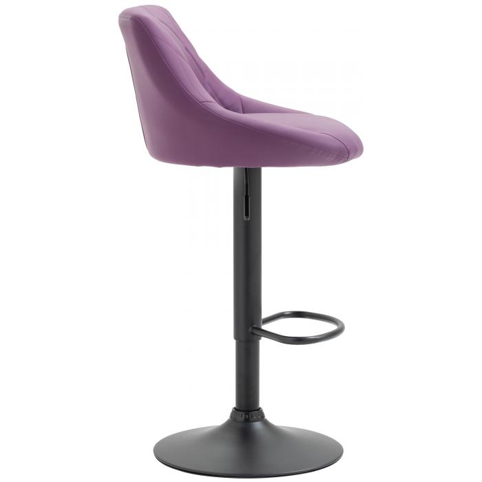 Barhocker HLO-CP30 Kunstleder schwarz ~ lila