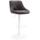 Barhocker HLO-CP30 Kunstleder wei ~ braun