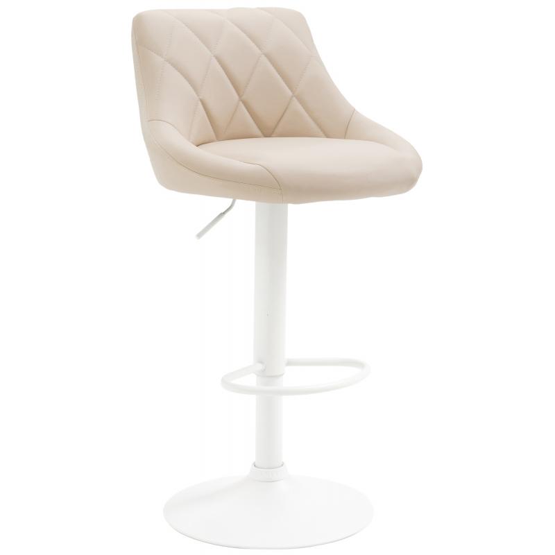 Barhocker HLO-CP30 Kunstleder wei ~ creme