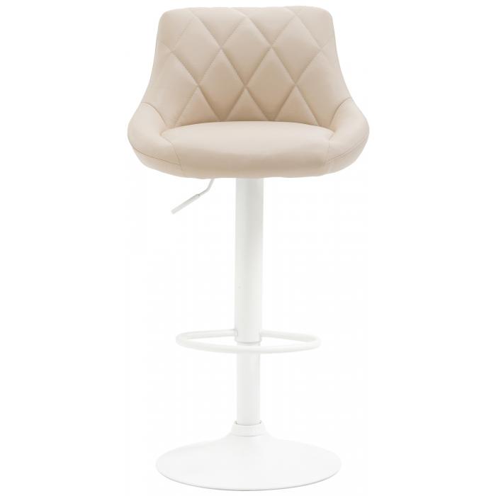 Barhocker HLO-CP30 Kunstleder wei ~ creme
