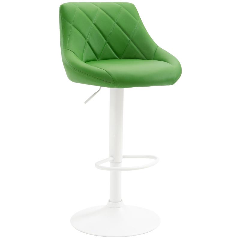 Barhocker HLO-CP30 Kunstleder wei ~ grn