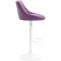 Barhocker HLO-CP30 Kunstleder wei ~ lila