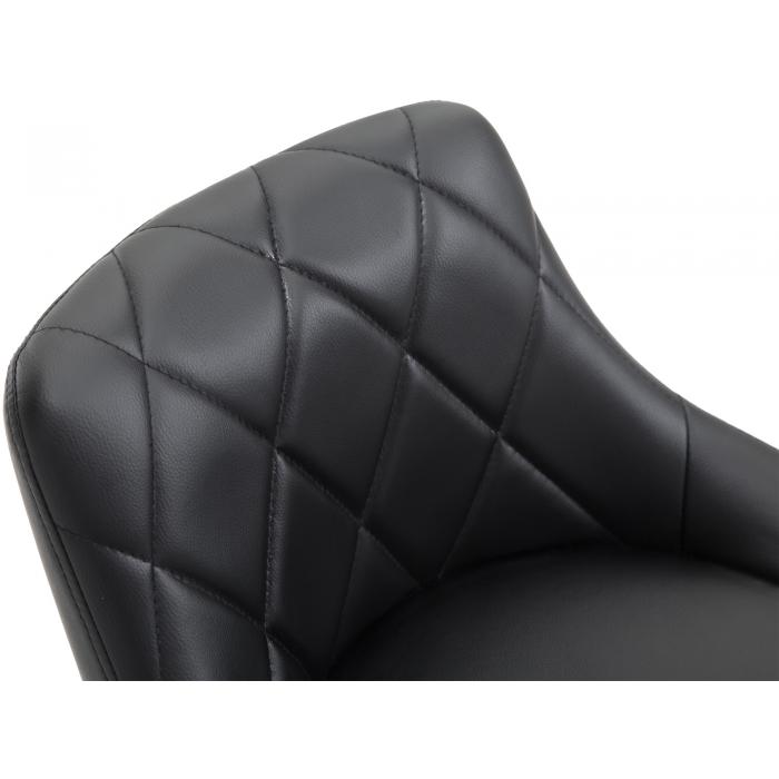 Barhocker HLO-CP30 Kunstleder wei ~ schwarz