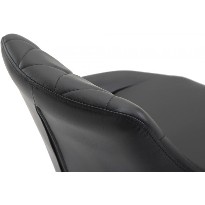 Barhocker HLO-CP30 Kunstleder wei ~ schwarz