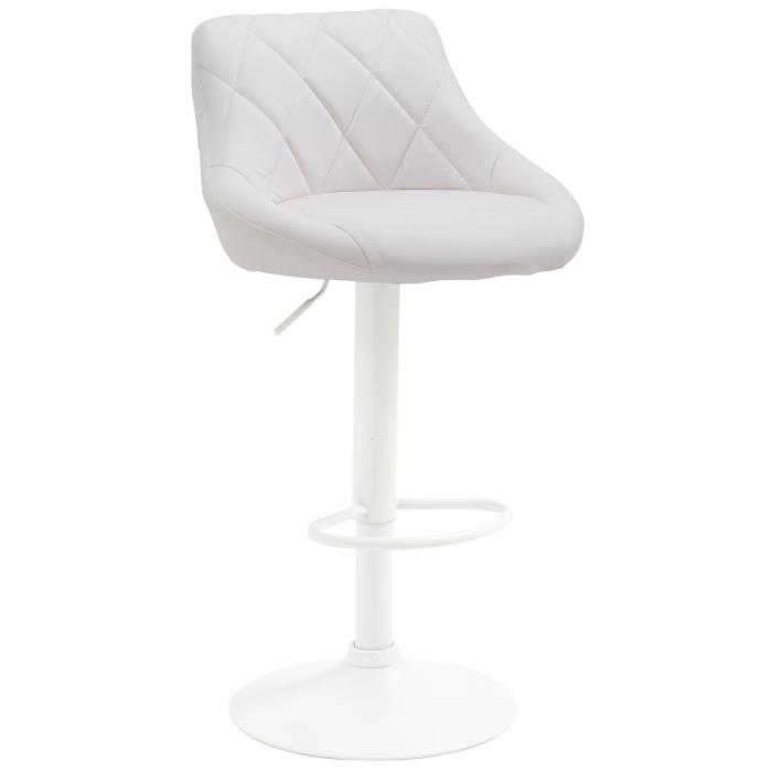 Barhocker HLO-CP30 Kunstleder wei ~ wei