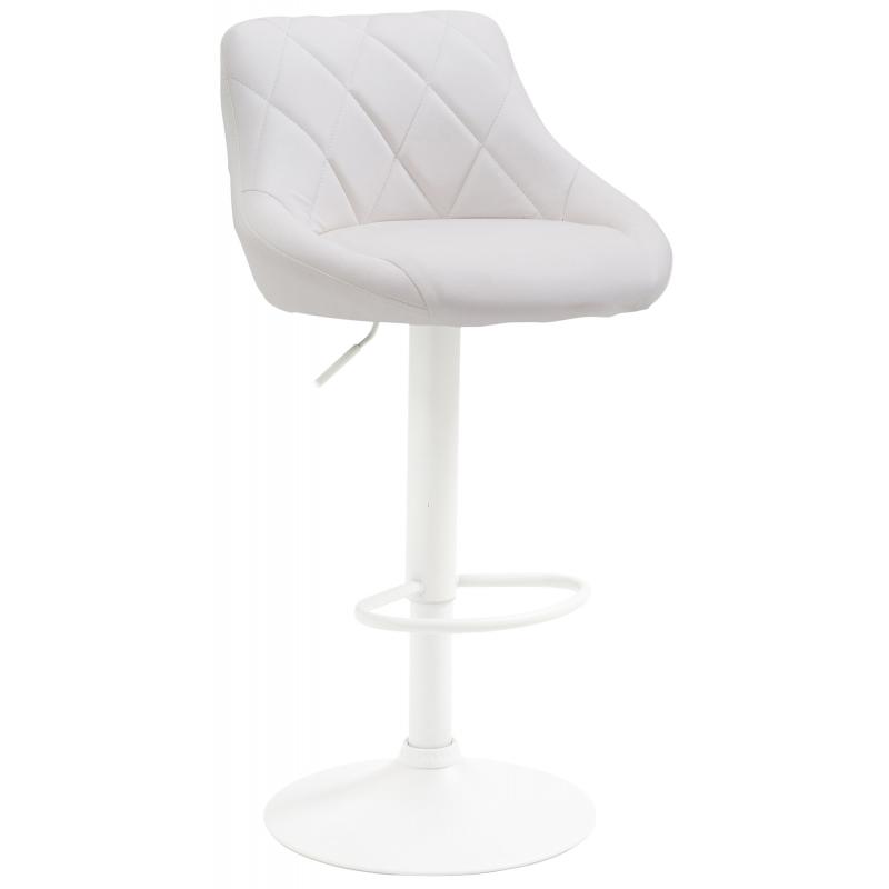 Barhocker HLO-CP30 Kunstleder wei ~ wei