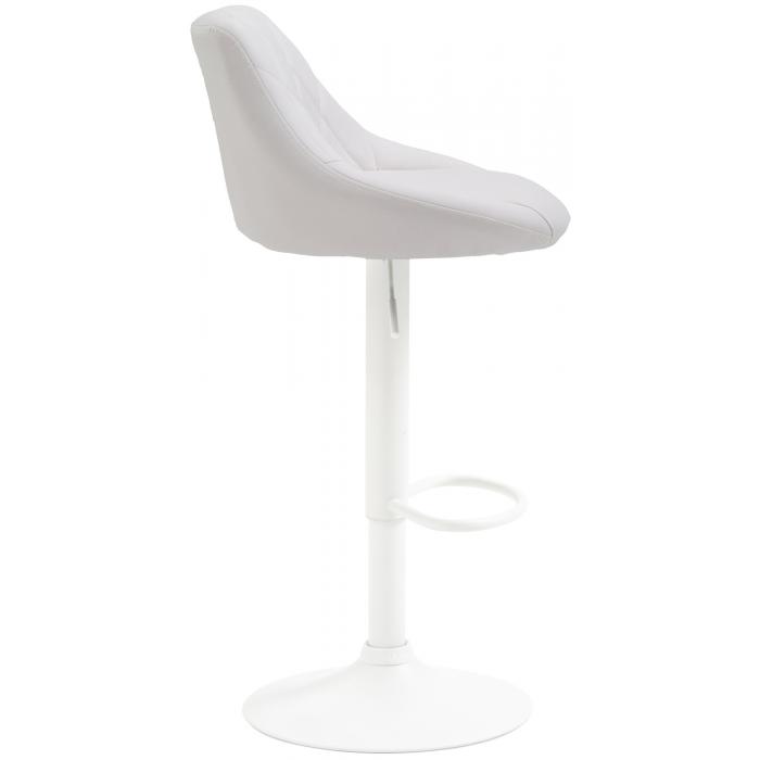 Barhocker HLO-CP30 Kunstleder wei ~ wei