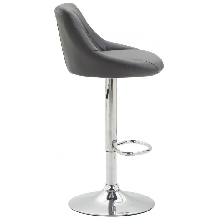 Barhocker HLO-CP30 Kunstleder ~ grau