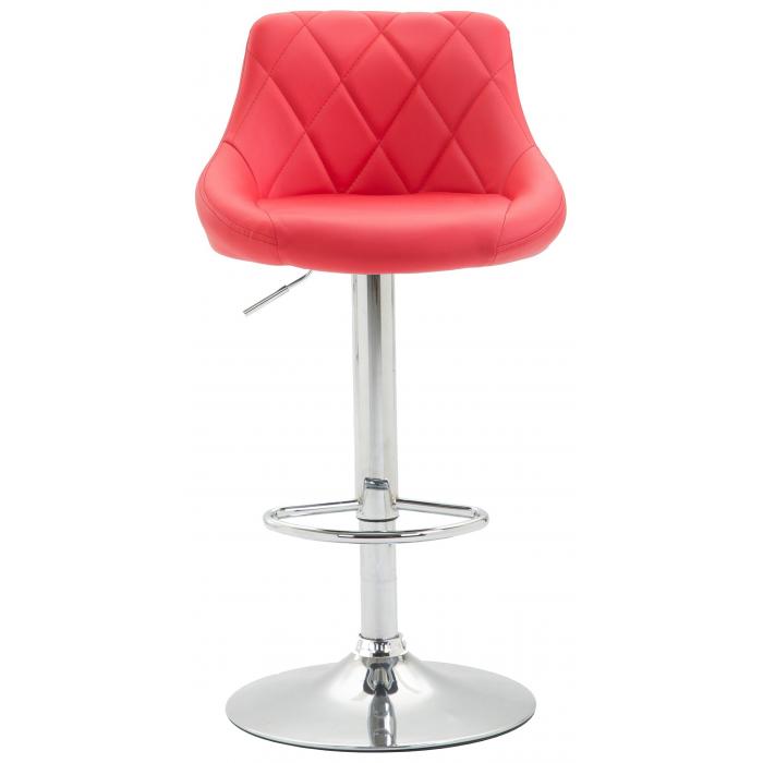 Barhocker HLO-CP30 Kunstleder ~ rot