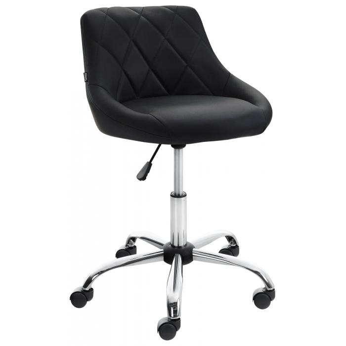 Arbeitshocker HLO-CP119 Kunstleder ~ schwarz