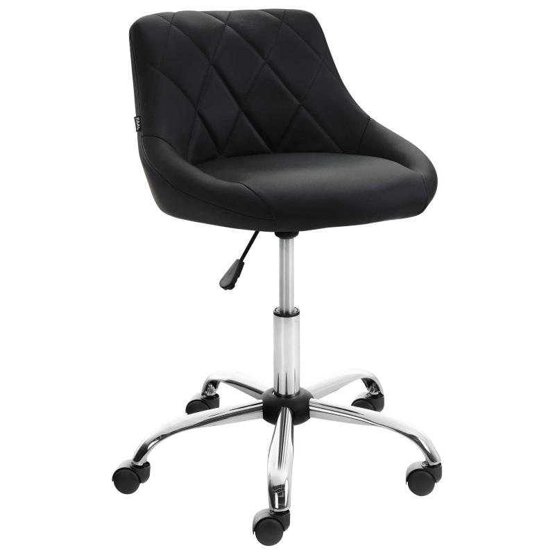Arbeitshocker HLO-CP119 Kunstleder ~ schwarz