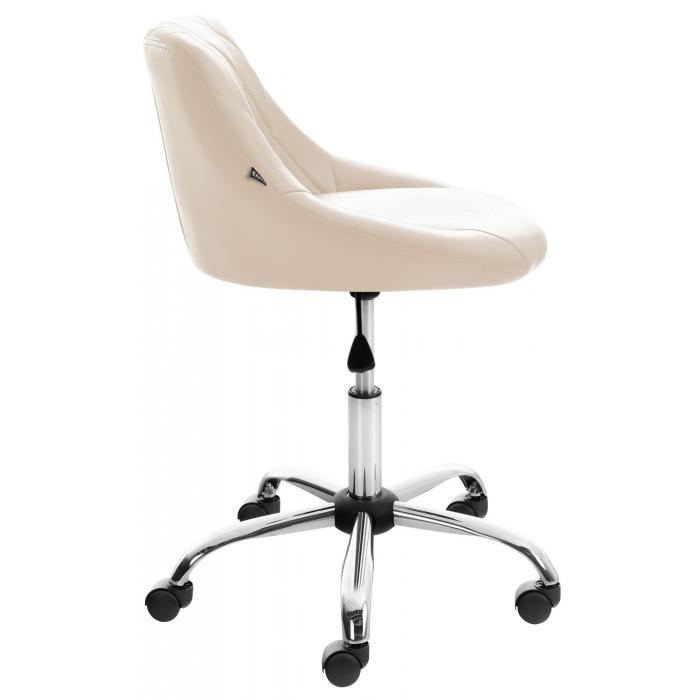Arbeitshocker HLO-CP119 Kunstleder ~ creme