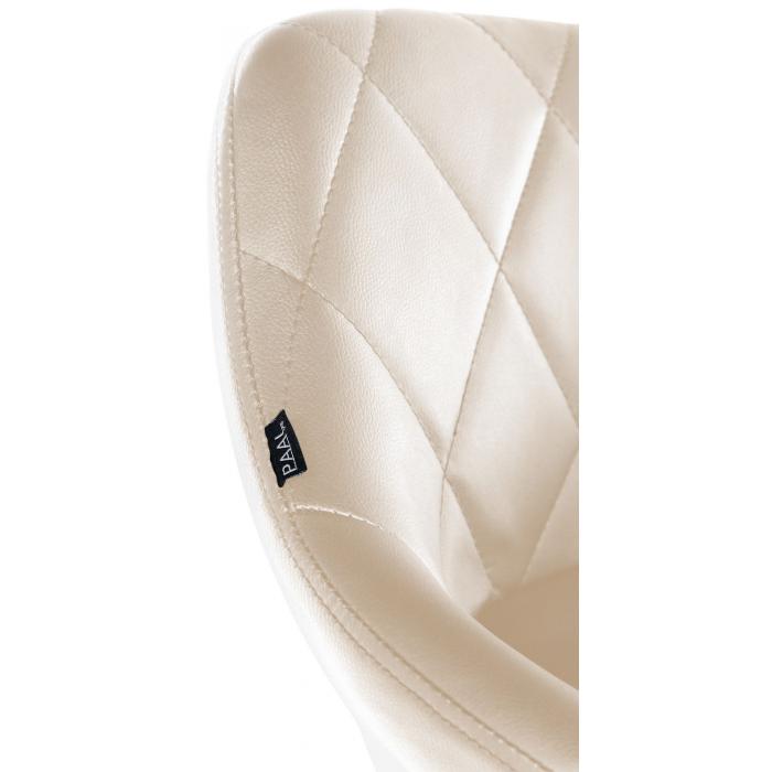 Arbeitshocker HLO-CP119 Kunstleder ~ creme