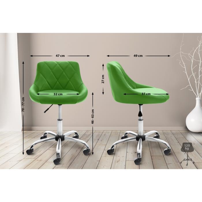 Arbeitshocker HLO-CP119 Kunstleder ~ grn
