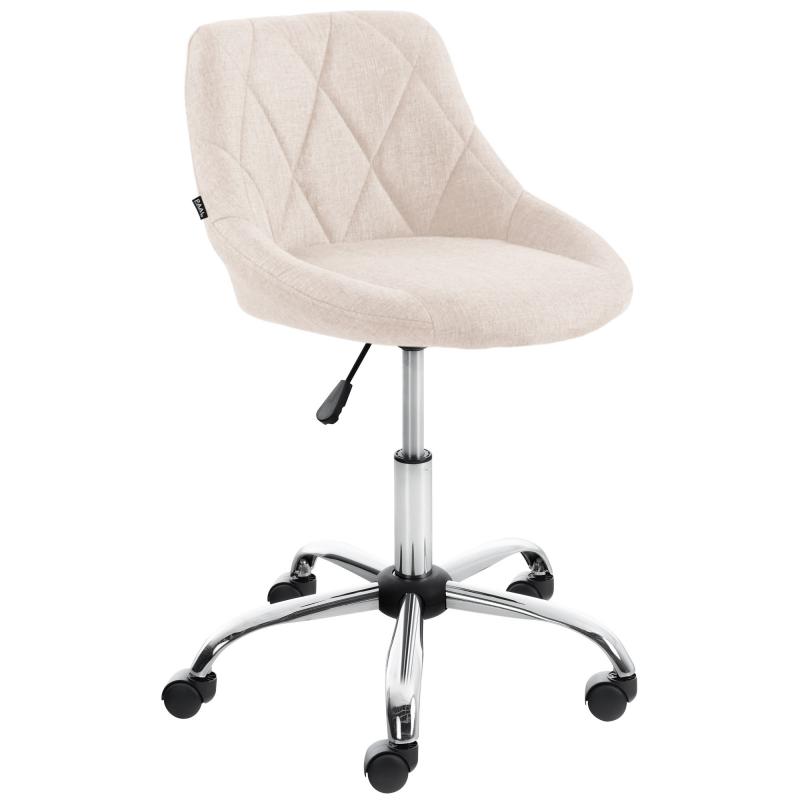 Arbeitshocker HLO-CP127 Stoff ~ creme