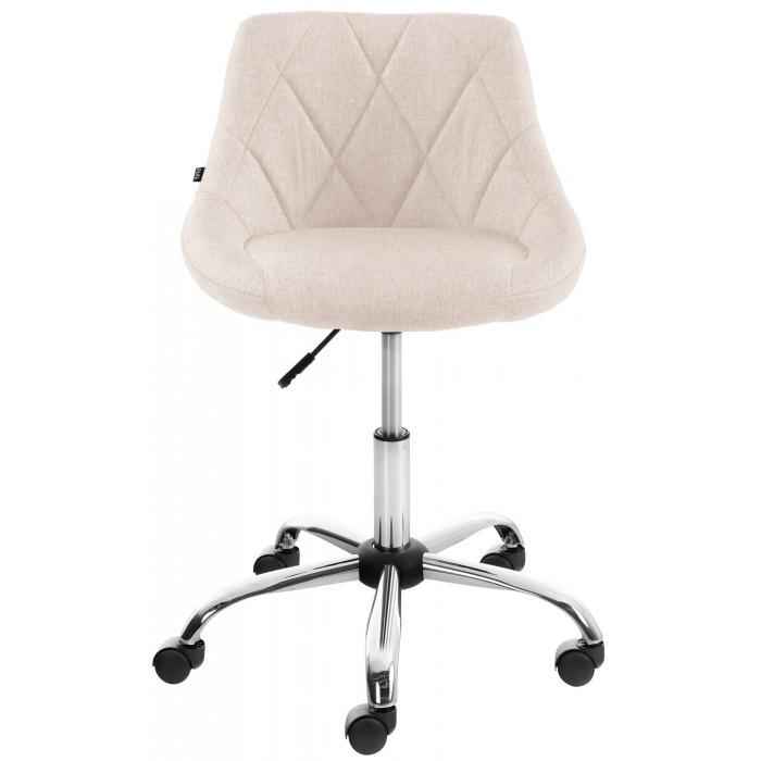 Arbeitshocker HLO-CP127 Stoff ~ creme