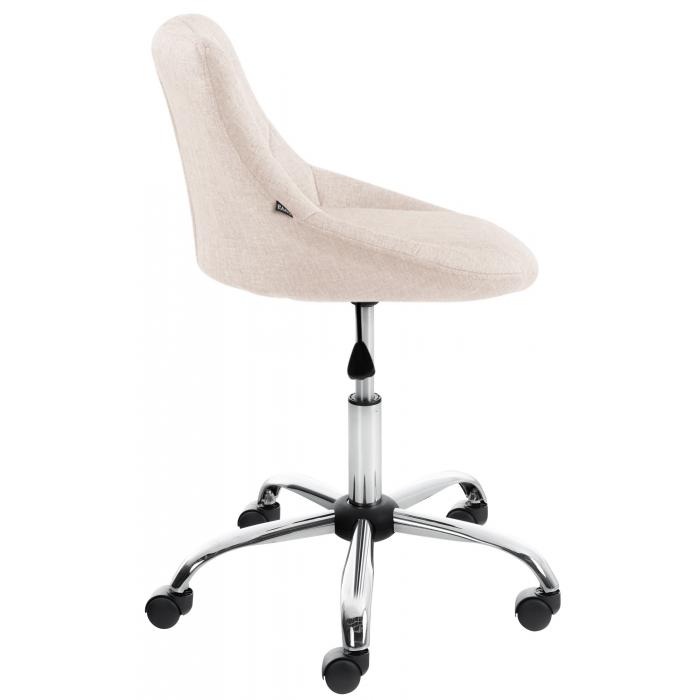 Arbeitshocker HLO-CP127 Stoff ~ creme