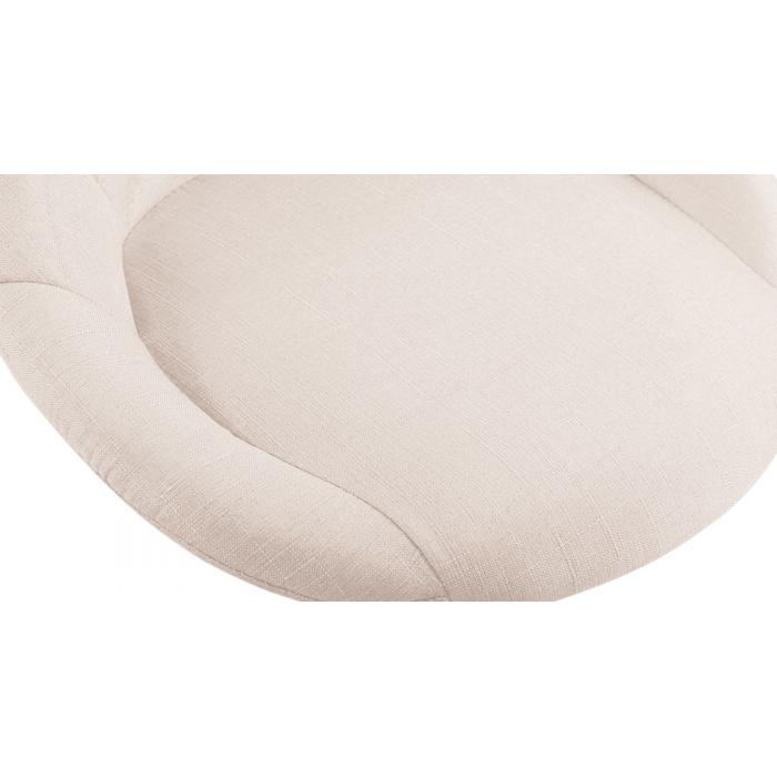 Arbeitshocker HLO-CP127 Stoff ~ creme