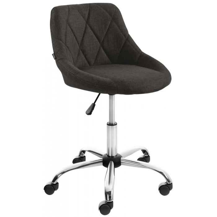 Arbeitshocker HLO-CP127 Stoff ~ dunkelgrau