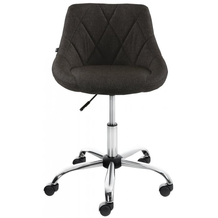 Arbeitshocker HLO-CP127 Stoff ~ dunkelgrau