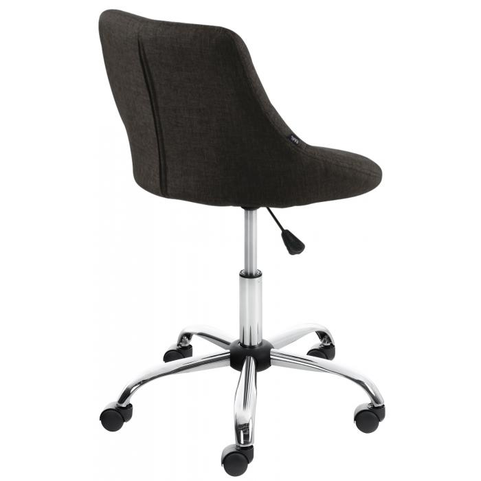Arbeitshocker HLO-CP127 Stoff ~ dunkelgrau