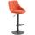 Barhocker HLO-CP30 Stoff schwarz ~ orange
