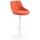 Barhocker HLO-CP30 Stoff wei ~ orange