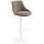 Barhocker HLO-CP30 Stoff wei ~ taupe