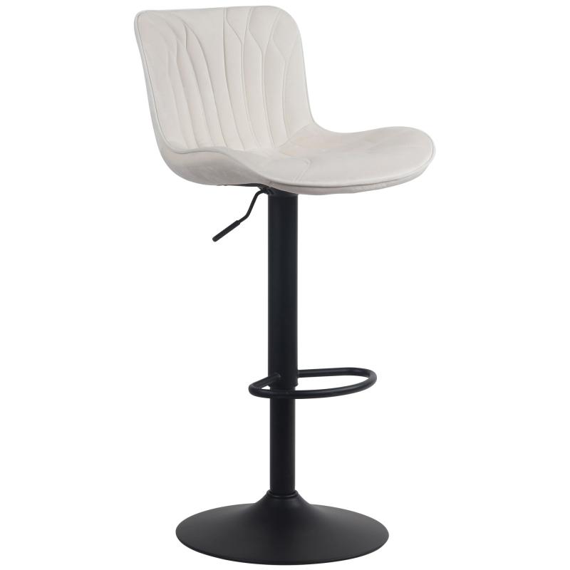 Barhocker HLO-CP270 Samt ~ creme