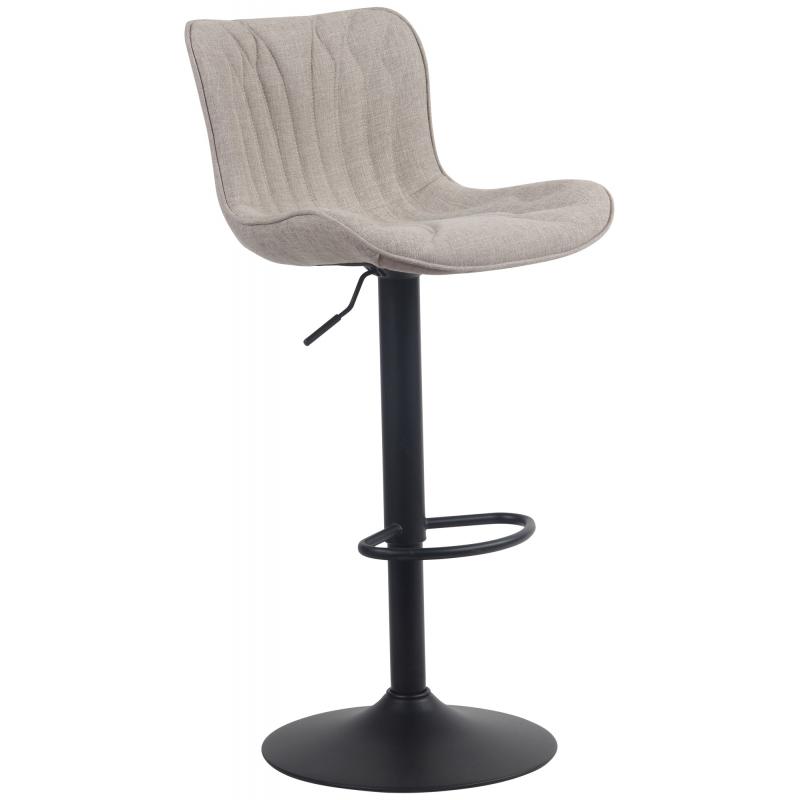 Barhocker HLO-CP271 Stoff ~ taupe