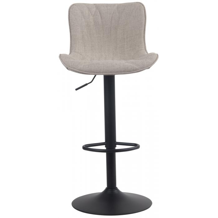 Barhocker HLO-CP271 Stoff ~ taupe