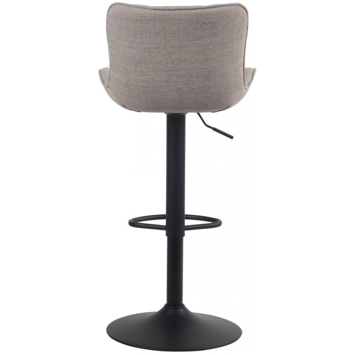Barhocker HLO-CP271 Stoff ~ taupe
