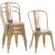 4er Set Stuhl HLO-CP57 ~ gold