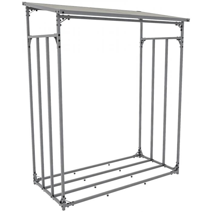 Kaminholzunterstand HLO-CP36 Metall M ~ anthrazit