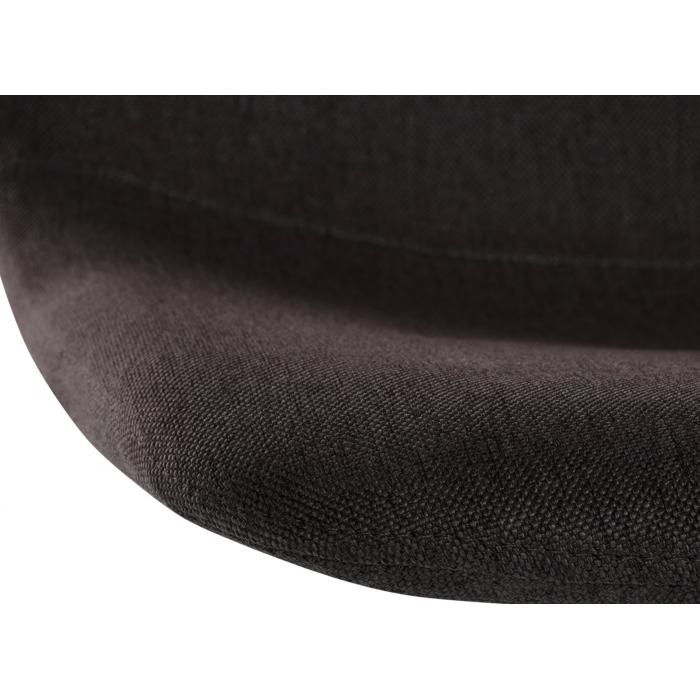 Barhocker HLO-CP253 Stoff Schwarz ~ taupe