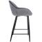 2er Set Barhocker HLO-CP259 Samt ~ dunkelgrau