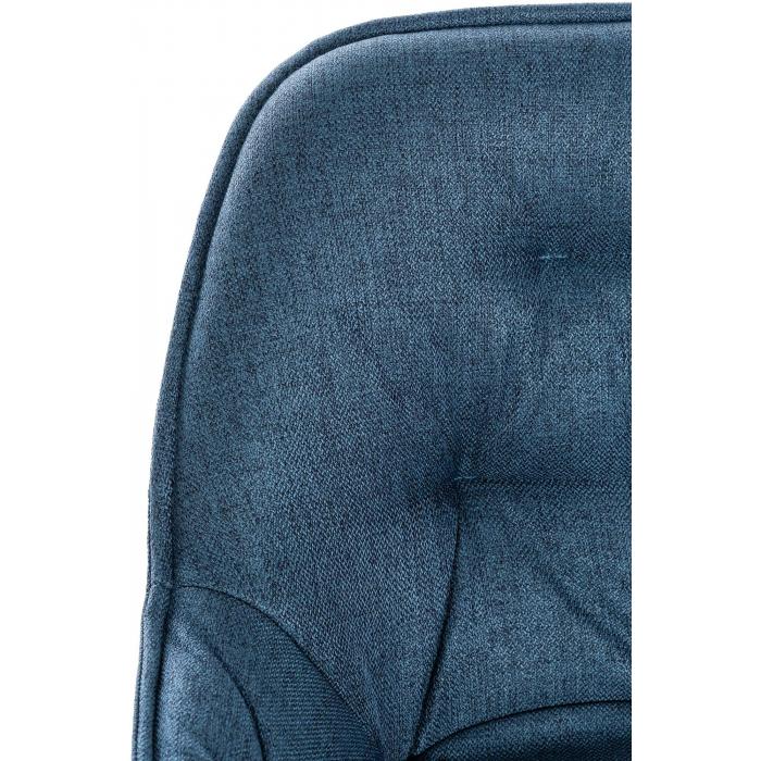 2er Set Barhocker HLO-CP260 Stoff ~ blau