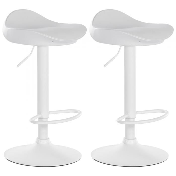 2er Set Barhocker HLO-CP237 ~ wei