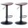 2er Set Barhocker HLO-CP293 ~ walnuss