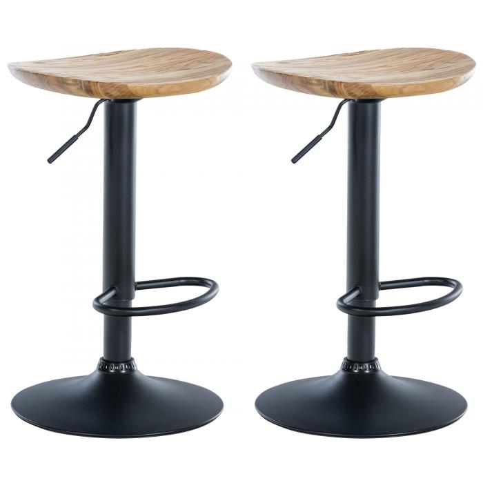 2er Set Barhocker HLO-CP293 ~ natura
