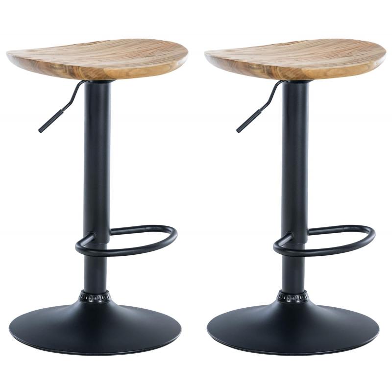 2er Set Barhocker HLO-CP293 ~ natura