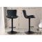 Barhocker HLO-CP254 Kunstleder ~ schwarz